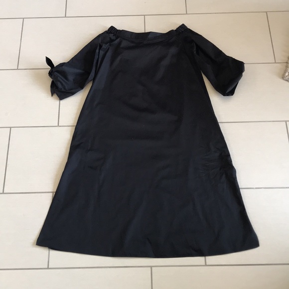 Tibi Off shoulder 100% cotton poplin midi dress - Picture 2 of 5